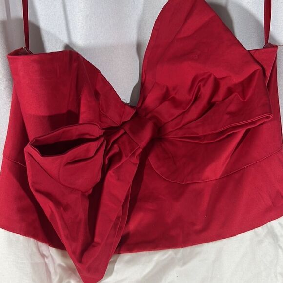 ANTHROPOLOGIE BY HUTCH BOW-TIE MAXI DRESS IN RED WHITE NEW - Picture 9 of 12